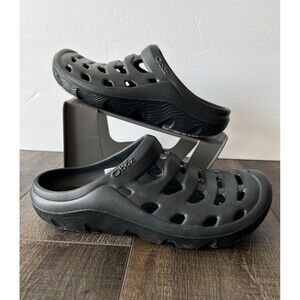 Oboz Whakata Coast Men's Black Rubber Slip On Comfort Clogs Sandals Size W11 M9